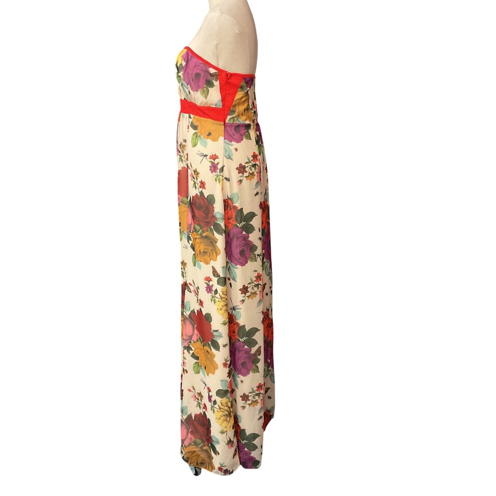 Ted Baker London Women's Floral Print Empire Waist Vibrant Maxi Dress Sz 10 NWT - Picture 6 of 14